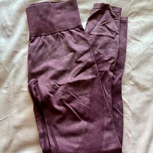 PINK Washed Burgundy Leggings XS